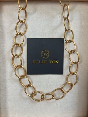 Julie Vos Gold Link Chain Necklace